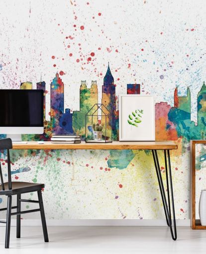 Poster murale atlanta georgia skyline