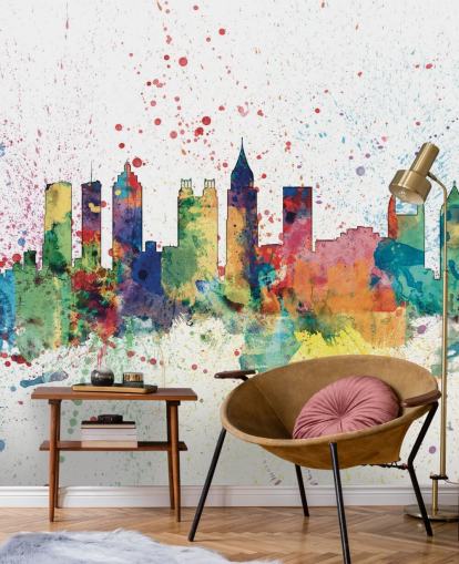 Poster murale atlanta georgia skyline