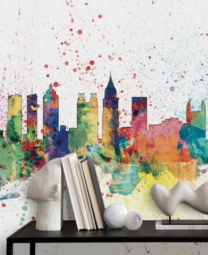 Poster murale atlanta georgia skyline Poster murale atlanta georgia skyline