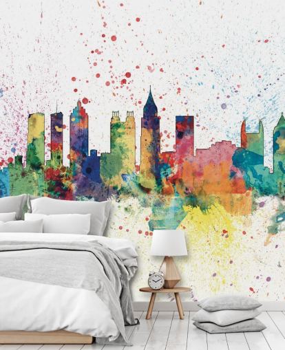 Atlanta Georgia skyline veggmaleri