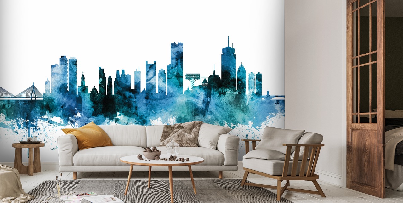 Fresque murale Billow horizon infini et élégance panoramique main image 1