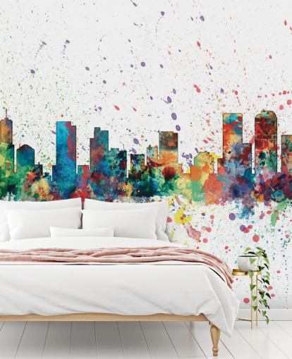 colourfil denver colorado wallpaper mural colourfil denver colorado wallpaper mural