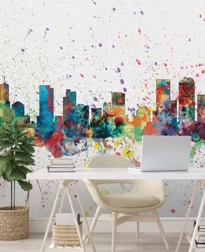 colourfil denver colorado wallpaper mural
