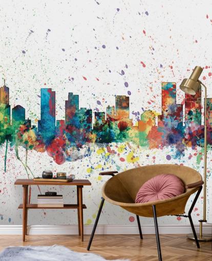 colourfil denver colorado wallpaper mural colourfil denver colorado wallpaper mural