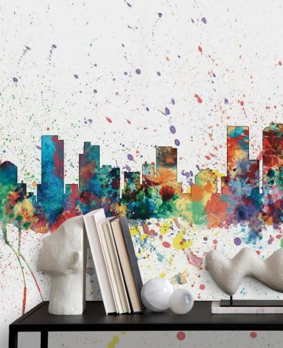 colourfil denver colorado wallpaper mural colourfil denver colorado wallpaper mural