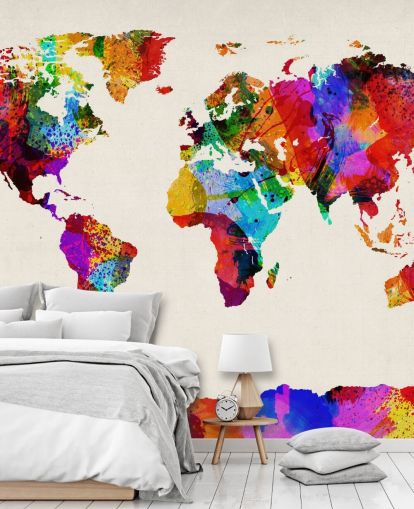 papier peint peinture abstraite colorée carte du monde papier peint peinture abstraite colorée carte du monde