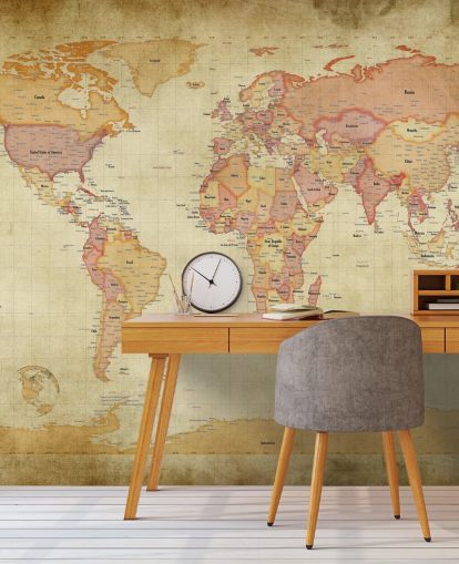 vintage world map wall mural vintage world map wall mural