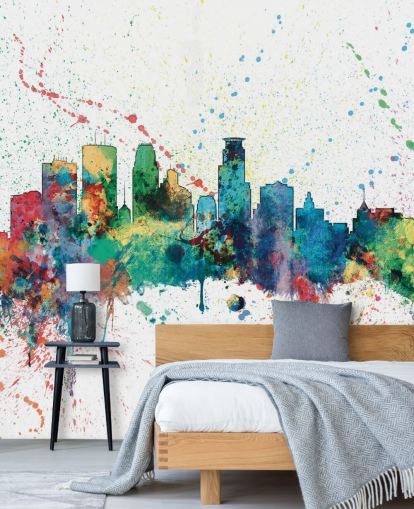 Minneapolis Minnesota Skyline Wandbild