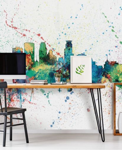 Minneapolis Minnesota Skyline Wandbild