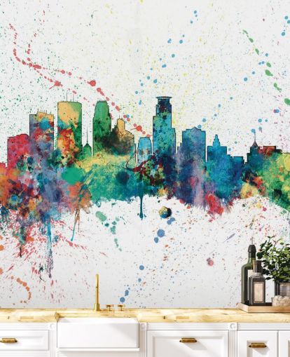 Minneapolis Minnesota Skyline Wandbild