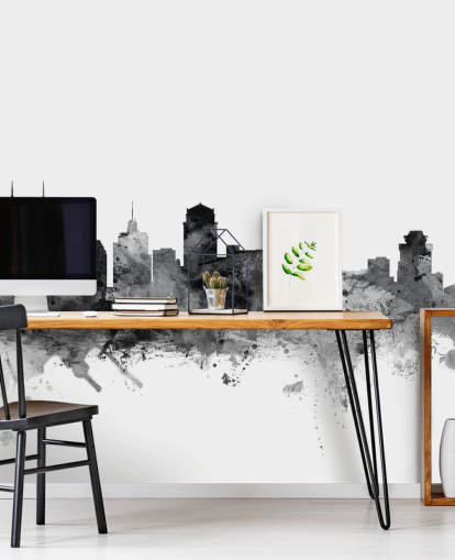 papier peint mural noir et blanc Tennessee Skyline appelé Nashville, Tennessee BW Skyline par Michael Tompsett papier peint mural noir et blanc Tennessee Skyline appelé Nashville, Tennessee BW Skyline par Michael Tompsett