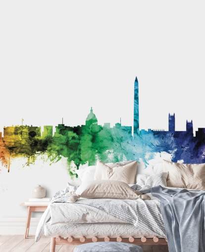 Washington D.C. skyline mural Washington D.C. skyline mural
