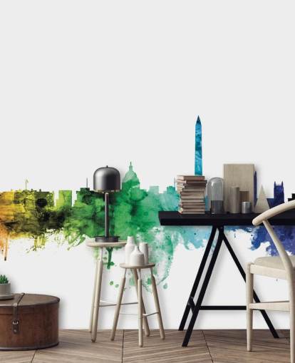 Wandbild der Skyline von Washington D.C. Wandbild der Skyline von Washington D.C.