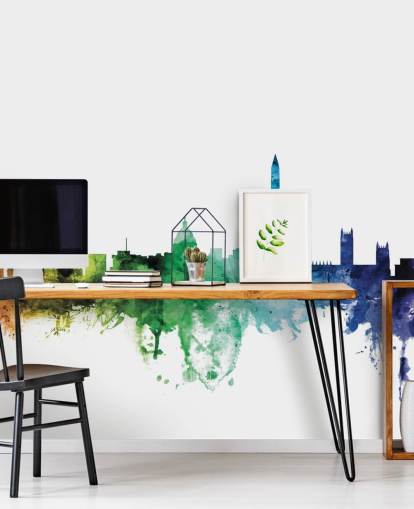 Washington D.C. skyline mural