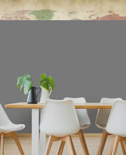 fresque murale de la carte du monde avec des villes