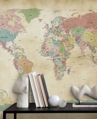world map wall mural with cities world map wall mural with cities