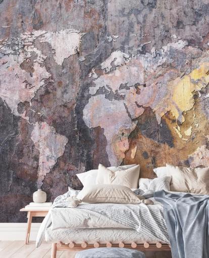 world map on stone wallpaper mural world map on stone wallpaper mural