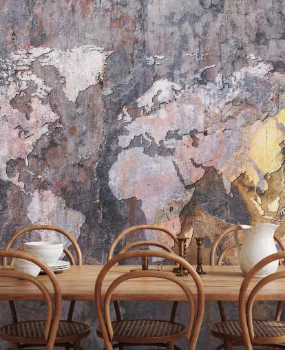 world map on stone wallpaper mural world map on stone wallpaper mural