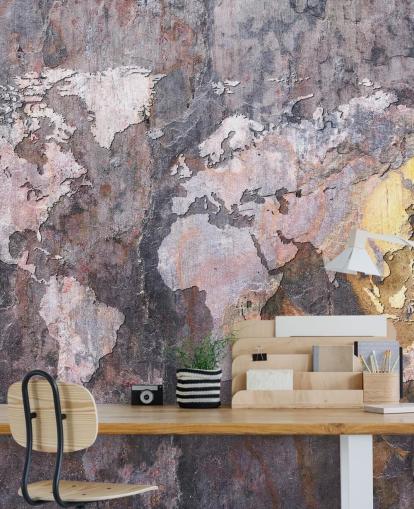 world map on stone wallpaper mural world map on stone wallpaper mural