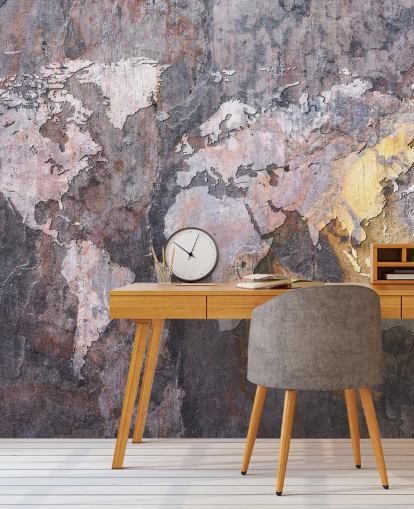 world map on stone wallpaper mural world map on stone wallpaper mural