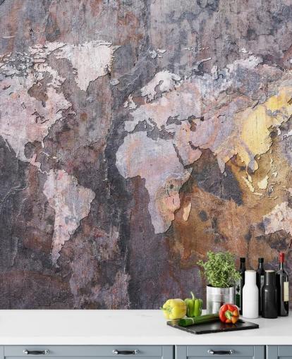 world map on stone wallpaper mural world map on stone wallpaper mural