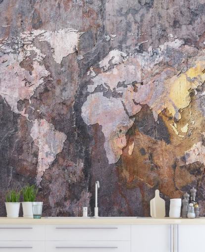 world map on stone wallpaper mural world map on stone wallpaper mural