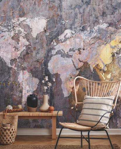 world map on stone wallpaper mural world map on stone wallpaper mural