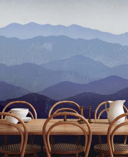 carta da parati montagna blu e viola carta da parati montagna blu e viola