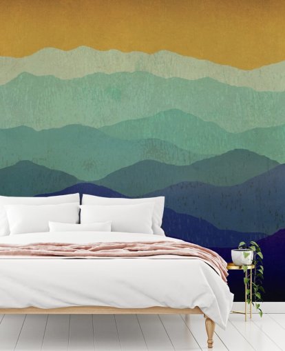 blue and mustard mountains wallpaper blue and mustard mountains wallpaper