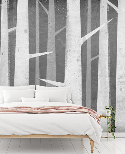 Carta da parati Birch Winter Woods