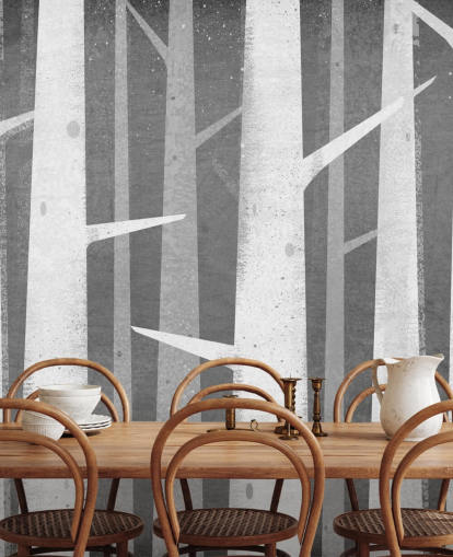 Fondo de pantalla de Birch Winter Woods