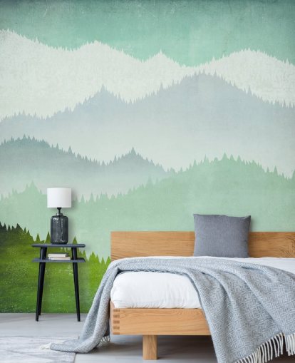 papel de parede montanhas verdes