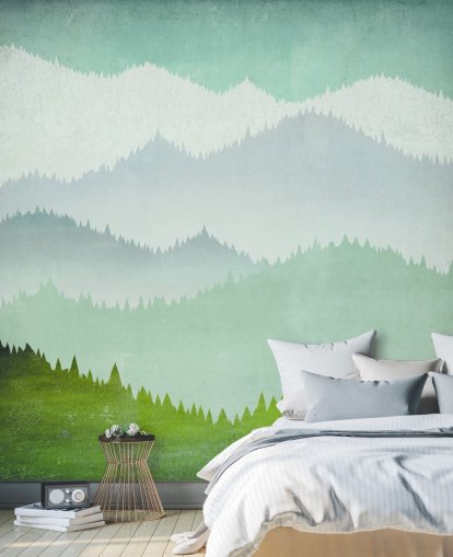green mountains behang