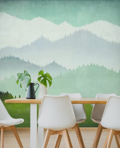 papel de parede montanhas verdes