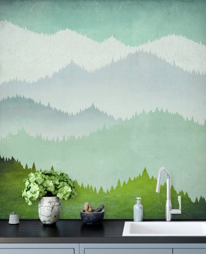 green mountains wallpaper