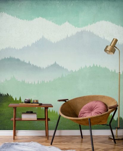 papel de parede montanhas verdes