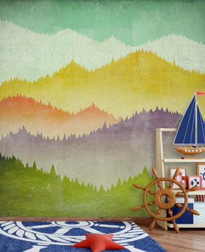 colourful mountains wallpaper