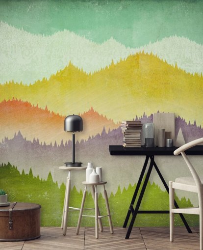 colourful mountains wallpaper