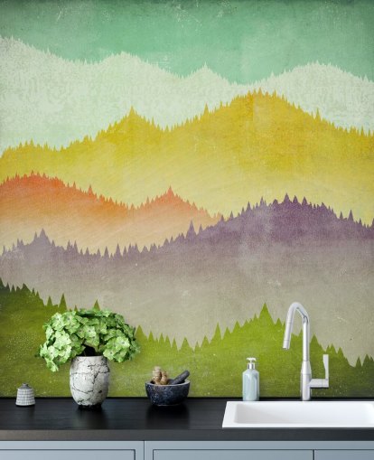 colourful mountains wallpaper