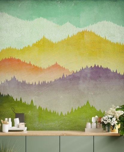 colourful mountains wallpaper