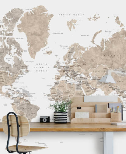 mappa del mondo con capitali in colori neutri mappa del mondo con capitali in colori neutri