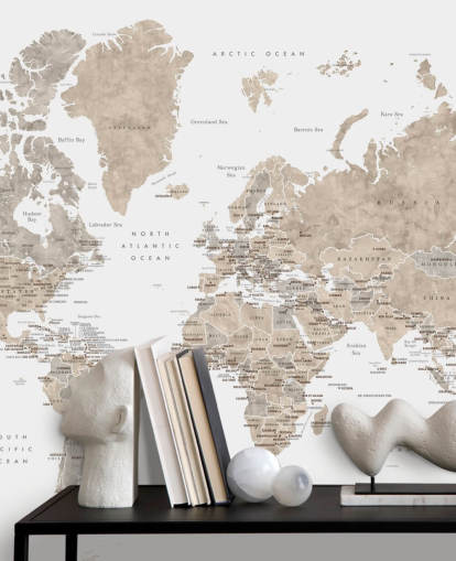 world map with capital cities in neutral colors world map with capital cities in neutral colors