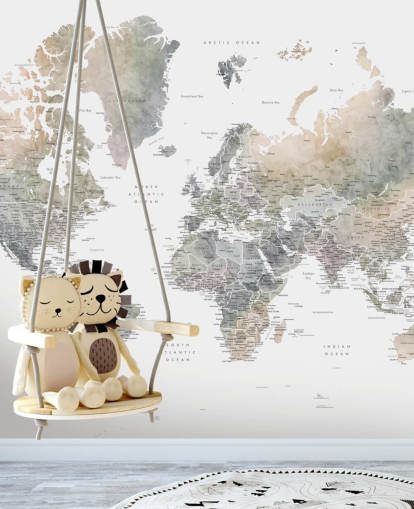 mapa del mundo con ciudades en tonos de piedra mapa del mundo con ciudades en tonos de piedra