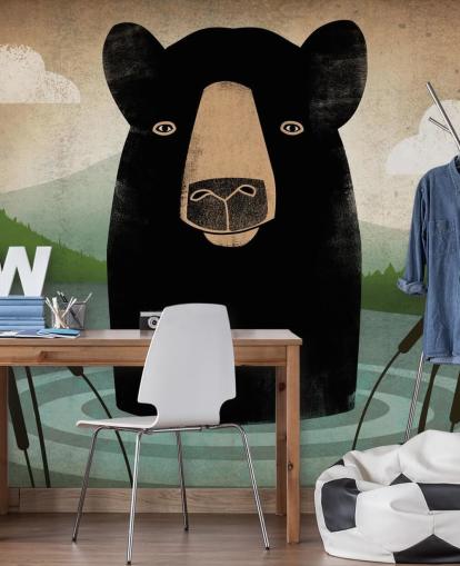 Papel de parede Black Bear