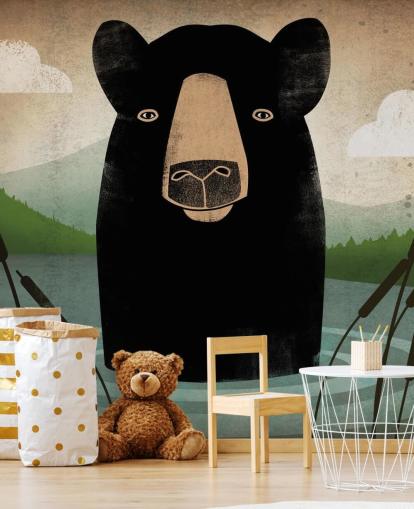 Carta da parati Black Bear