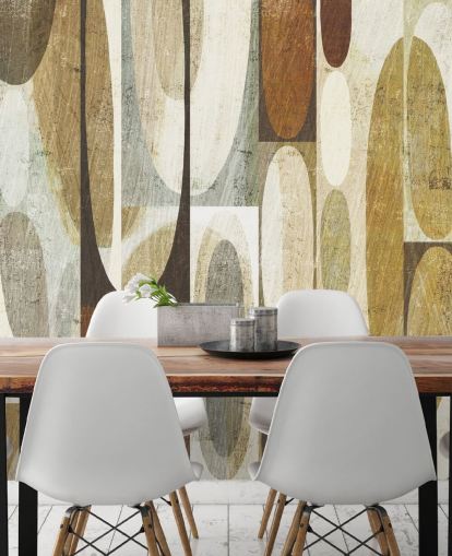 Papel de parede abstrato Brown Circle