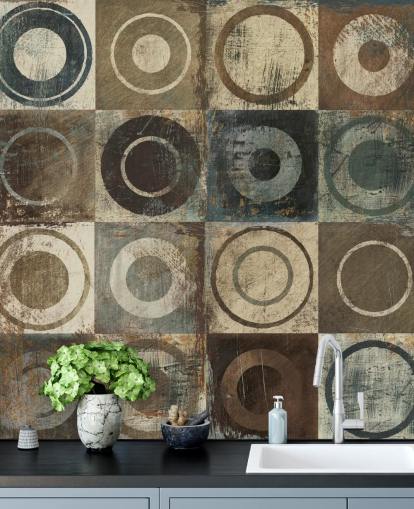 brown, cream and grey circle art wallpaper brown, cream and grey circle art wallpaper