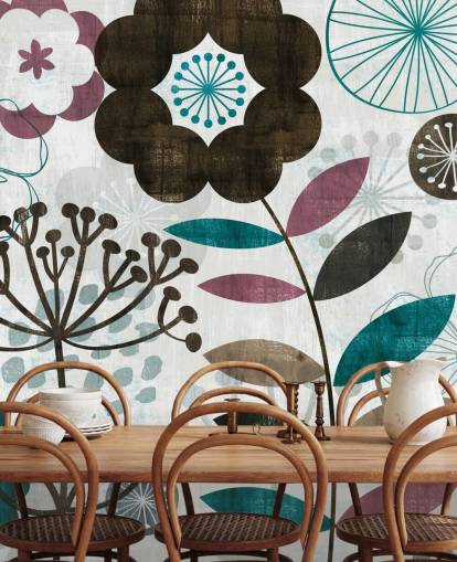 fond d'écran de dessins de fleurs violet et vert fond d'écran de dessins de fleurs violet et vert