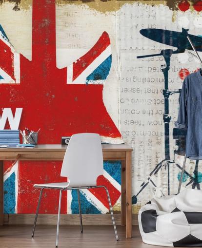 Papel pintado patriótico británico Papel pintado patriótico británico