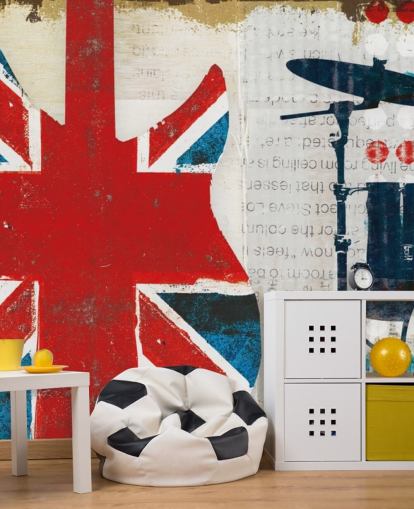 Patriotische britische Tapete Patriotische britische Tapete